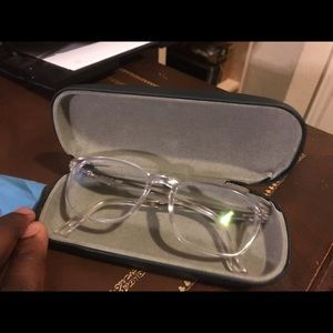 PERRY ELLIS CLEAR FRAME GLASSES
